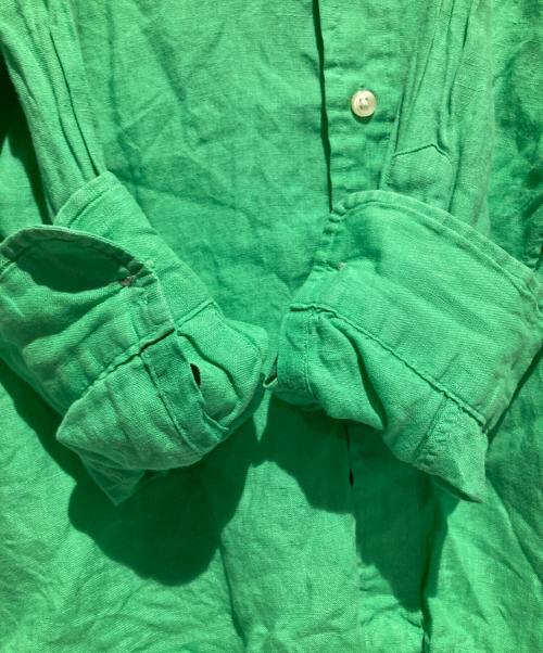 POLO RALPH LAUREN（ポロ・ラルフローレン）POLO RALPH LAUREN (ポロ・ラルフローレン) リネンシャツ グリーン サイズ:Mの古着・服飾アイテム