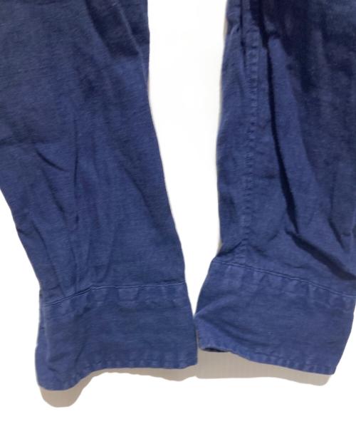 POLO RALPH LAUREN（ポロ・ラルフローレン）POLO RALPH LAUREN (ポロ・ラルフローレン) クラシックフィットリネンシャツ ネイビー サイズ:Mの古着・服飾アイテム