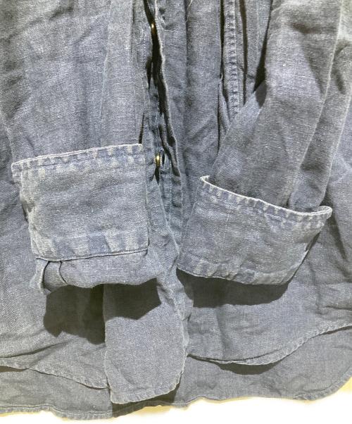 POLO RALPH LAUREN（ポロ・ラルフローレン）POLO RALPH LAUREN (ポロ・ラルフローレン) クラシックフィットリネンシャツ ネイビー サイズ:Mの古着・服飾アイテム