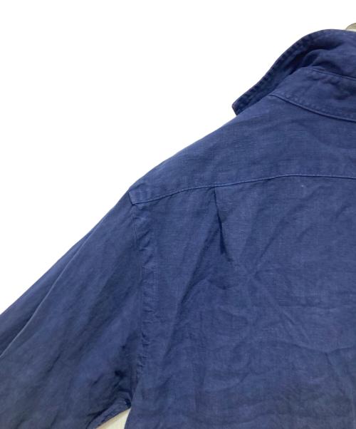 POLO RALPH LAUREN（ポロ・ラルフローレン）POLO RALPH LAUREN (ポロ・ラルフローレン) クラシックフィットリネンシャツ ネイビー サイズ:Mの古着・服飾アイテム