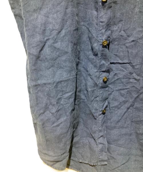 POLO RALPH LAUREN（ポロ・ラルフローレン）POLO RALPH LAUREN (ポロ・ラルフローレン) クラシックフィットリネンシャツ ネイビー サイズ:Mの古着・服飾アイテム