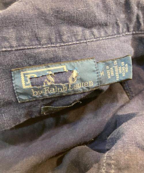 POLO RALPH LAUREN（ポロ・ラルフローレン）POLO RALPH LAUREN (ポロ・ラルフローレン) クラシックフィットリネンシャツ ネイビー サイズ:Mの古着・服飾アイテム