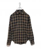 COMME des GARCONS HOMME PLUSコムデギャルソンオムプリュス）の古着「チェックシャツ」｜ブラウン
