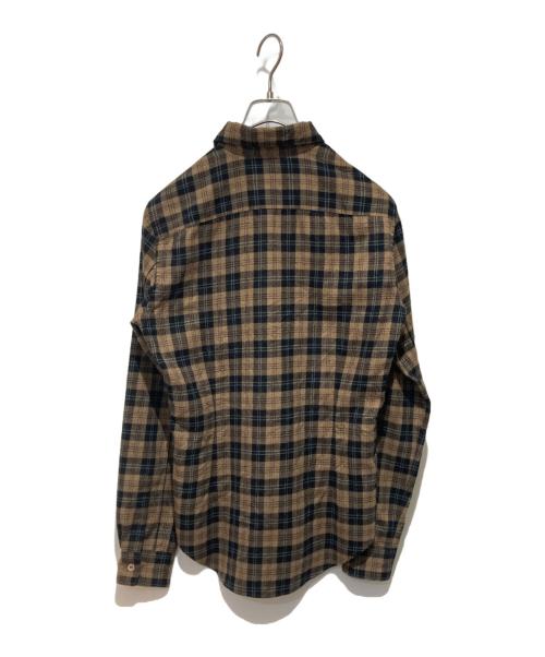 COMME des GARCONS HOMME PLUS（コムデギャルソンオムプリュス）COMME des GARCONS HOMME PLUS (コムデギャルソンオムプリュス) チェックシャツ ブラウン サイズ:Sの古着・服飾アイテム