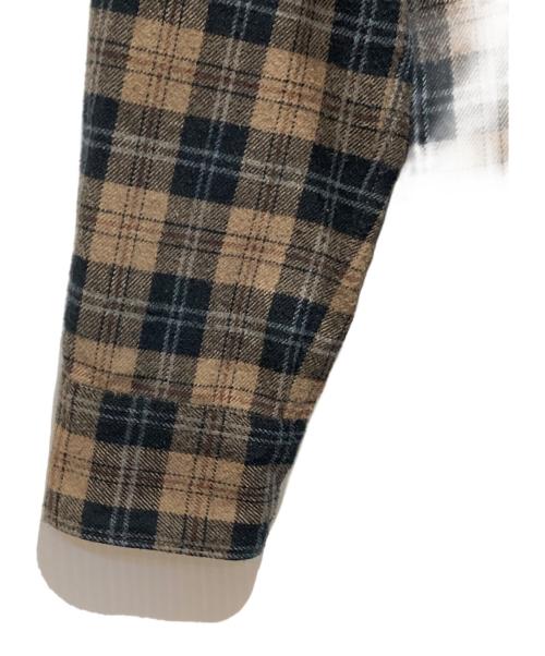 COMME des GARCONS HOMME PLUS（コムデギャルソンオムプリュス）COMME des GARCONS HOMME PLUS (コムデギャルソンオムプリュス) チェックシャツ ブラウン サイズ:Sの古着・服飾アイテム