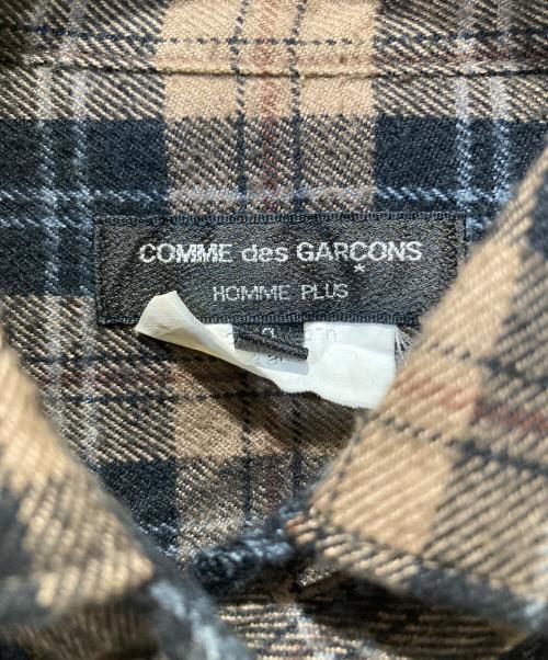 COMME des GARCONS HOMME PLUS（コムデギャルソンオムプリュス）COMME des GARCONS HOMME PLUS (コムデギャルソンオムプリュス) チェックシャツ ブラウン サイズ:Sの古着・服飾アイテム