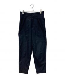 tricot COMME des GARCONS（トリココムデギャルソン）の古着「タックテーパードパンツ」｜ネイビー