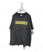 HUM-EUR DESIGNヒュー・ユーロ・デザイン）の古着「プリントTシャツ」｜ブラック