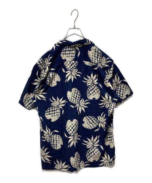 KAHANAMOKU（カハナモク）KAHANAMOKU (カハナモク) アロハシャツ ネイビー サイズ:Mの古着・服飾アイテム