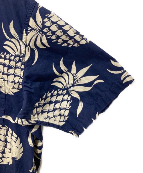 KAHANAMOKU（カハナモク）KAHANAMOKU (カハナモク) アロハシャツ ネイビー サイズ:Mの古着・服飾アイテム