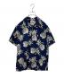 KAHANAMOKU（カハナモク）の古着「アロハシャツ」｜ネイビー