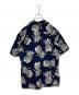 KAHANAMOKU (カハナモク) アロハシャツ ネイビー サイズ:M：14000円