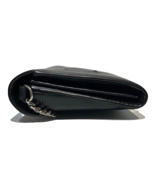 Maison Margiela（メゾンマルジェラ）Maison Margiela (メゾンマルジェラ) 4ステッチチェーンショルダーウォレット ブラックの古着・服飾アイテム