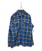 POLO RALPH LAURENポロ・ラルフローレン）の古着「オンブレチェックシャツ」｜ネイビー