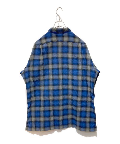 POLO RALPH LAUREN（ポロ・ラルフローレン）POLO RALPH LAUREN (ポロ・ラルフローレン) オンブレチェックシャツ ネイビー サイズ:Ｌの古着・服飾アイテム