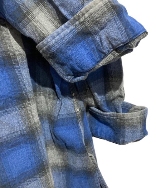 POLO RALPH LAUREN（ポロ・ラルフローレン）POLO RALPH LAUREN (ポロ・ラルフローレン) オンブレチェックシャツ ネイビー サイズ:Ｌの古着・服飾アイテム