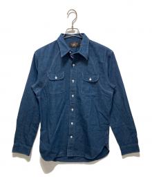 RRL（ダブルアールエル）の古着「デニムワークシャツ」｜ブルー