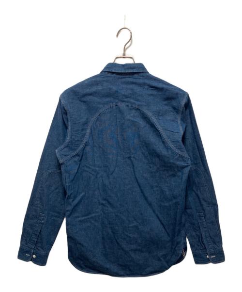 RRL（ダブルアールエル）RRL (ダブルアールエル) デニムワークシャツ ブルー サイズ:Sの古着・服飾アイテム