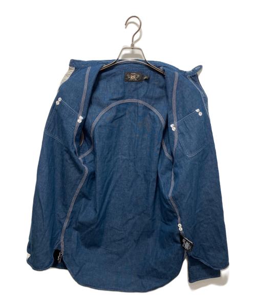 RRL（ダブルアールエル）RRL (ダブルアールエル) デニムワークシャツ ブルー サイズ:Sの古着・服飾アイテム