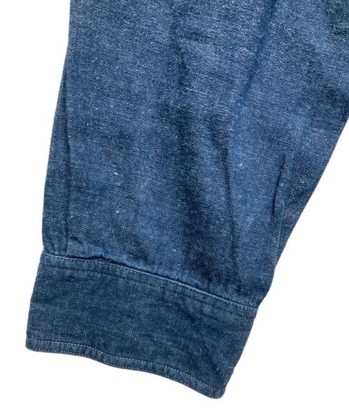 RRL（ダブルアールエル）RRL (ダブルアールエル) デニムワークシャツ ブルー サイズ:Sの古着・服飾アイテム