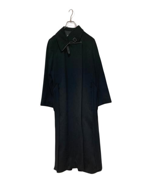 Yves Saint Laurent（イヴサンローラン）Yves Saint Laurent (イヴサンローラン) ウールジップロングコート ブラック サイズ:40の古着・服飾アイテム