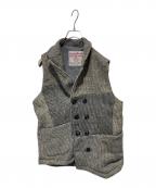 Harris Tweedハリスツイード）の古着「ウールツイードジレ」｜グレー