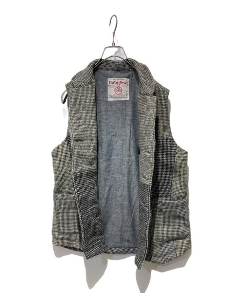 Harris Tweed（ハリスツイード）Harris Tweed (ハリスツイード) ウールツイードジレ グレー サイズ:不明の古着・服飾アイテム