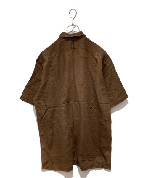 POLO RALPH LAUREN（ポロ・ラルフローレン）POLO RALPH LAUREN (ポロ・ラルフローレン) リネン混シャツ ブラウン サイズ:Mの古着・服飾アイテム