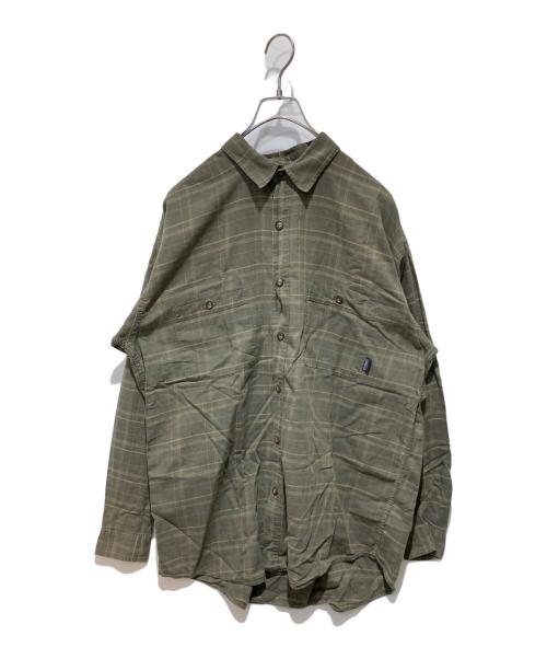 Patagonia（パタゴニア）Patagonia (パタゴニア) Pima Cotton Shirt グリーン サイズ:Ｌの古着・服飾アイテム
