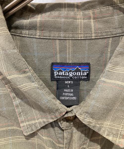 Patagonia（パタゴニア）Patagonia (パタゴニア) Pima Cotton Shirt グリーン サイズ:Ｌの古着・服飾アイテム