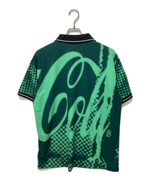 F.C.R.B.（エフシーレアルブリストル）F.C.R.B. (エフシーレアルブリストル) Coca-Cola RETRO GAME SHIRT グリーン サイズ:Lの古着・服飾アイテム