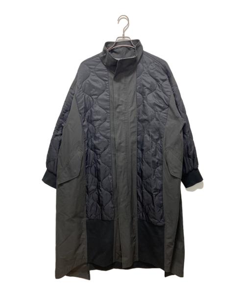 etsinta（エシンタ）etsinta (エシンタ) 切替マキシミリタリーコート ブラック サイズ:Freeの古着・服飾アイテム