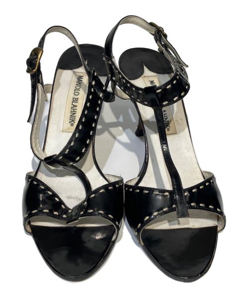 Manolo Blahnik（マノロ ブラニク）Manolo Blahnik (マノロ ブラニク) ヒールパンプス ブラック サイズ:23.5の古着・服飾アイテム