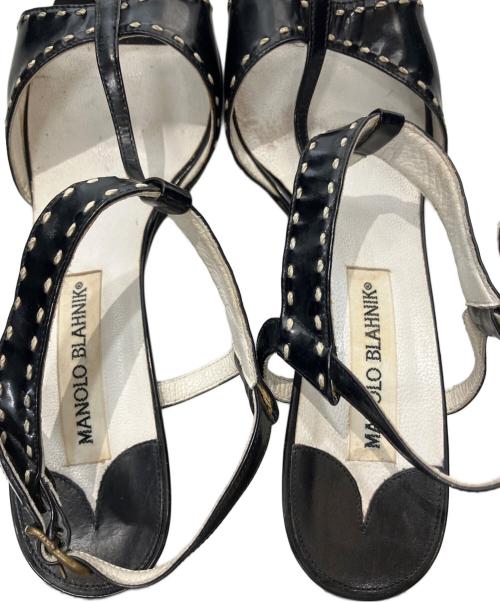 Manolo Blahnik（マノロ ブラニク）Manolo Blahnik (マノロ ブラニク) ヒールパンプス ブラック サイズ:23.5の古着・服飾アイテム