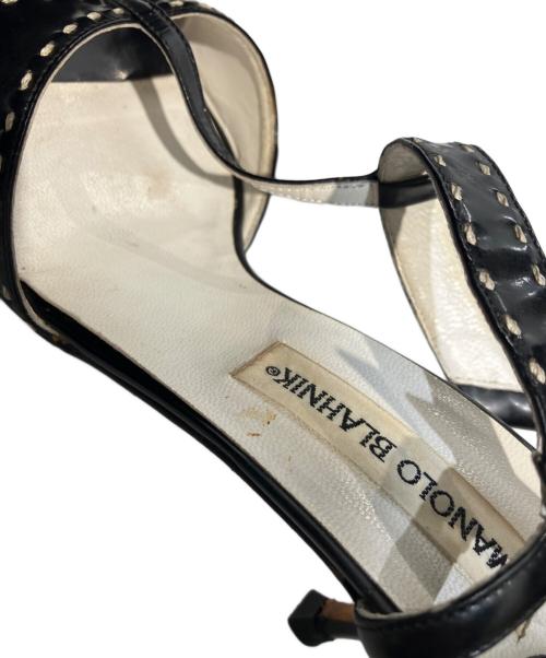 Manolo Blahnik（マノロ ブラニク）Manolo Blahnik (マノロ ブラニク) ヒールパンプス ブラック サイズ:23.5の古着・服飾アイテム