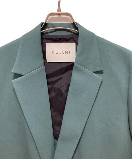 CULLNI（クルニ）CULLNI (クルニ) Double Satin ZIP Pocket Tailored Jacket グリーン サイズ:1の古着・服飾アイテム