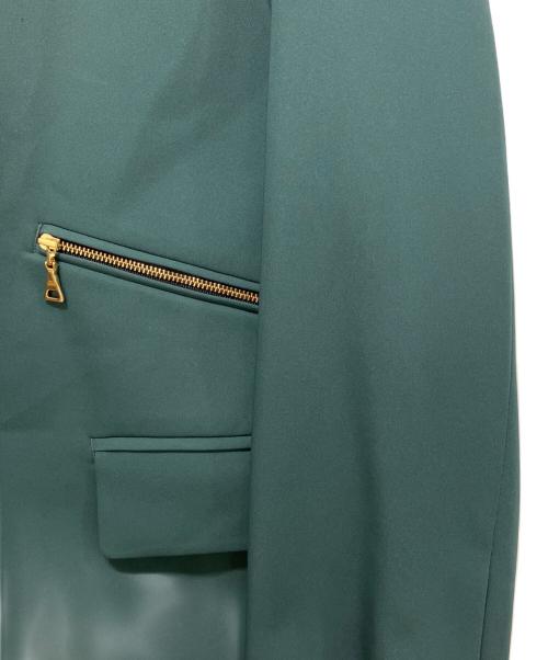 CULLNI（クルニ）CULLNI (クルニ) Double Satin ZIP Pocket Tailored Jacket グリーン サイズ:1の古着・服飾アイテム