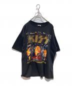 CRONIESクロウニーズ）の古着「90s KISS WORLDWIDE TOUR TEE」｜ブラック