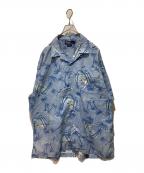 POLO RALPH LAURENポロ・ラルフローレン）の古着「アロハシャツ」｜ブルー