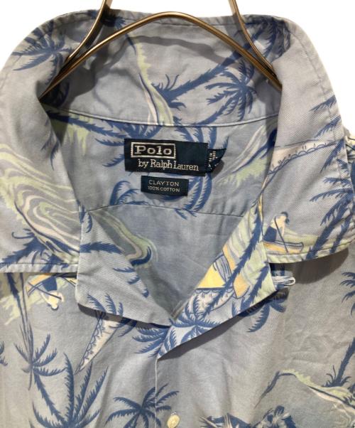 POLO RALPH LAUREN（ポロ・ラルフローレン）POLO RALPH LAUREN (ポロ・ラルフローレン) アロハシャツ ブルー サイズ:XLの古着・服飾アイテム