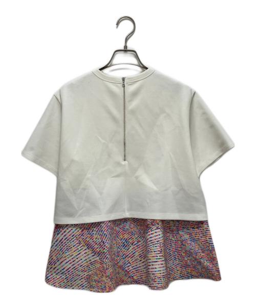 HERALBONY（ヘラルボニー）HERALBONY (ヘラルボニー) ラッフルレイヤードT「蟻」 ホワイト サイズ:freeの古着・服飾アイテム