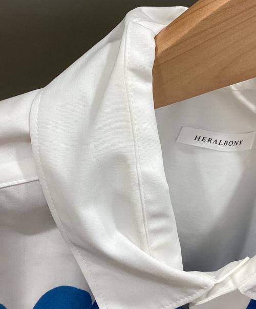 HERALBONY（ヘラルボニー）HERALBONY (ヘラルボニー) プリントシャツ ホワイト サイズ:Lの古着・服飾アイテム