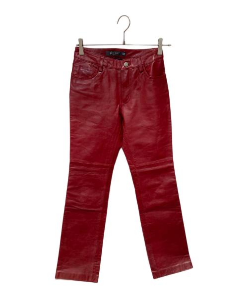 GAP（ギャップ）GAP (ギャップ) レザーパンツ レッドの古着・服飾アイテム
