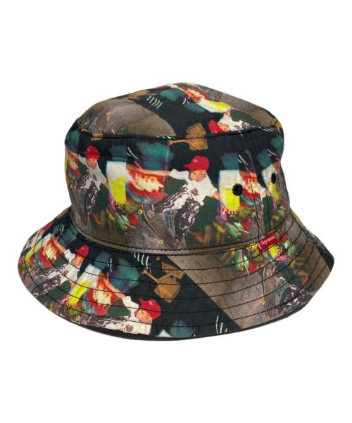 SUPREME（シュプリーム）Supreme (シュプリーム) COMME des GARCONS SHIRT (コムデギャルソンシャツ) reversible crusher hat マルチカラーの古着・服飾アイテム