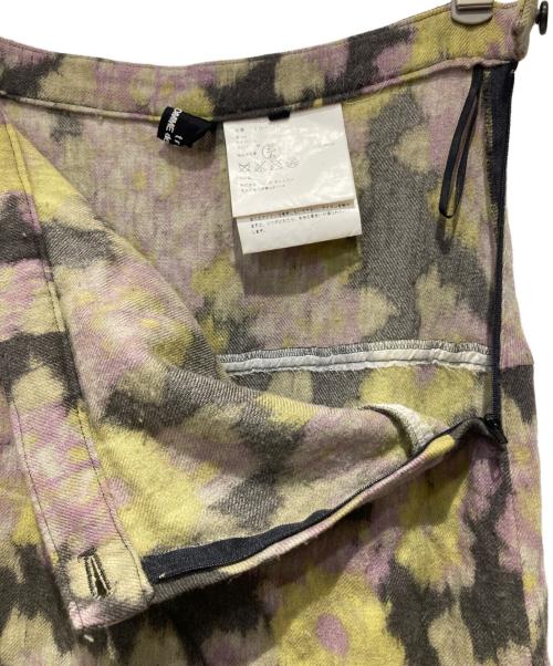 tricot COMME des GARCONS（トリココムデギャルソン）tricot COMME des GARCONS (トリココムデギャルソン) 裁ち切フローラルデザインスカート グリーン サイズ:Mの古着・服飾アイテム