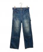 VACANT Archiveベイカントアーカイブ）の古着「ENDRICK DAMAGED DENIM PANTS」｜ネイビー