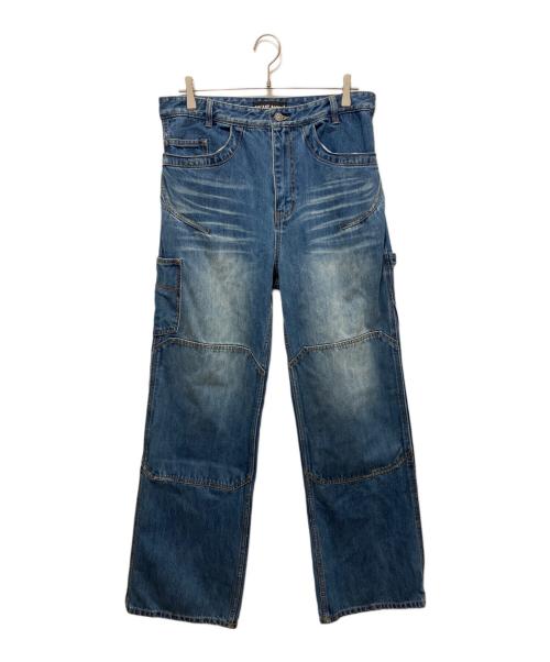 VACANT Archive（ベイカントアーカイブ）VACANT Archive (ベイカントアーカイブ) ENDRICK DAMAGED DENIM PANTS ネイビー サイズ:Mの古着・服飾アイテム