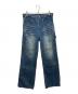 VACANT Archive（ベイカントアーカイブ）の古着「ENDRICK DAMAGED DENIM PANTS」｜ネイビー