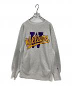 Champion REVERSE WEAVEチャンピオン リバース ウィーブ）の古着「クルーネックスウェット」｜グレー×パープル
