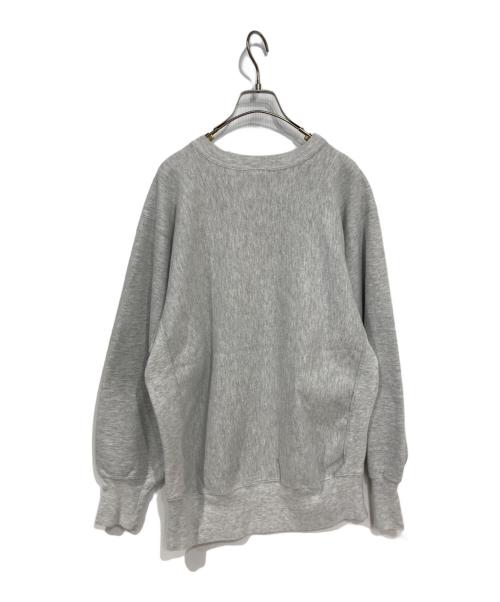 Champion REVERSE WEAVE（チャンピオン リバース ウィーブ）Champion REVERSE WEAVE (チャンピオン リバース ウィーブ) クルーネックスウェット グレー×パープル サイズ:XLの古着・服飾アイテム